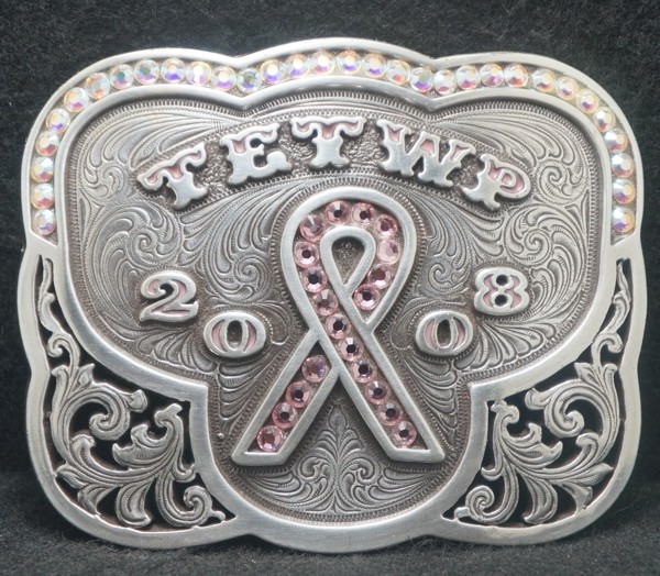 XD13117 FANTASTIC VINTAGE 2008 ****TETWP**** HORSE SHOW WESTERN MENS BELT BUCKLE