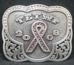 XD13117 FANTASTIC VINTAGE 2008 ****TETWP**** HORSE SHOW WESTERN MENS BELT BUCKLE