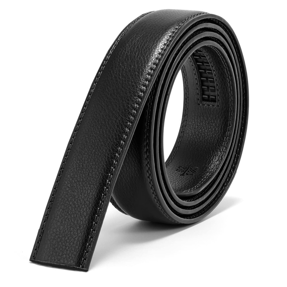 JASGOOD Ratchet Belt Replacement Strap 1 Suit Pant Size 44&Prime;-50&Prime;, A-black