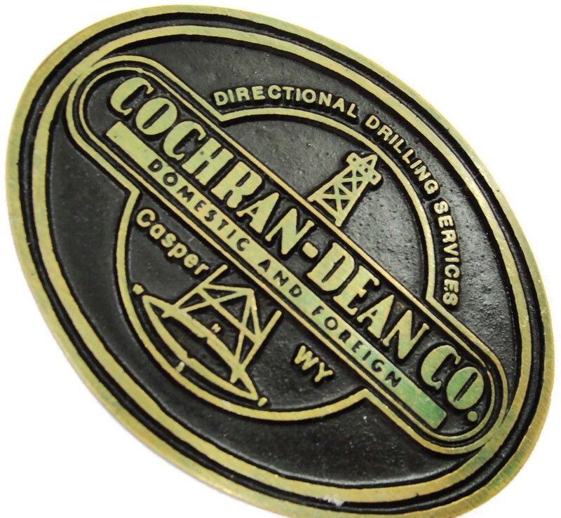 Cochran-Dean Belt Buckle Drilling Services Casper Wyoming DynaBuckle Bronze