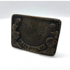 MAFCO California Poppy Belt Buckle Brass Heritage Western Rodeo Trucker Vintage
