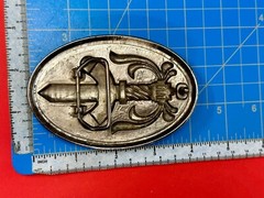 Medieval Times Sword In Black Oval Vintage Belt Buckle