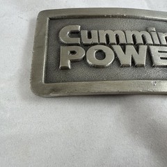Cummins Power Diesel Engine Automotive Mechanic Vintage Belt Buckle