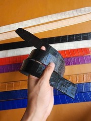 3.8CM Black 100% Genuine Leather Skin Men Belt Buckle-Handmade-Customize