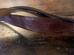 Carlos Ramos , Navajo James Reid style Sterling Silver Belt Buckle 27-29🐊✅