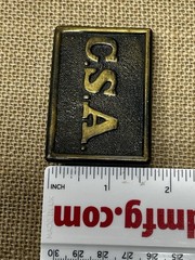 Vtg C.S.A. Confederate States of America Civil War REPRO Belt Buckle ***READ