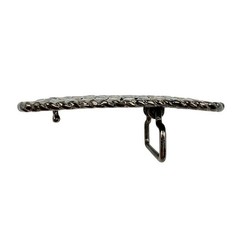 Rhinestone Bling Belt Buckle Rectangle Silver Pewter Tone Western Y2K
