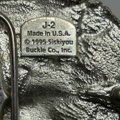 Siskiyou Buckle Co 1995 Eagle Buffalo Nickel Belt Buckle Pewter USA