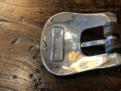James Reid Ltd Sterling Silver Silver Belt Buckle 27-29-1.25”-75”🐂✅