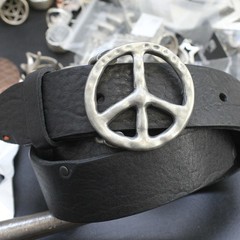 Belt buckle peace silver buckle buckle belt buckle removable clasp