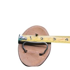 Western Style Men&rsquo;s Belt Buckle Brown Leather White Embroidered Horses