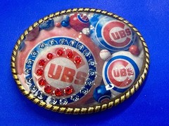 Chicago Cubs Baseball Team Sports Fan Collectible Belt Buckle