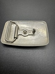 Vintage Horse Head Western Belt Buckle Etched