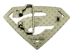 6 Superman Belt Buckles Lot DC Comics Original Vintage Cosplay Halloween Costume
