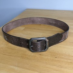 Rare VTG Peace Love Happiness Hippie Belt Boho Leather Unisex Dillon Rogers Read