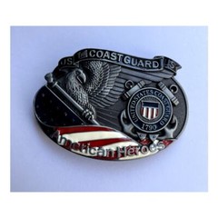 Coast Guard American Heroes Belt Buckle