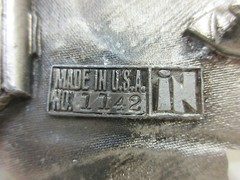 1970s InStyle Locomotive Train Belt Buckle White Metal Men&rsquo;s Fashion Accessory