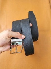 3.8CM Black/Brown Genuine Epsom Cow Leather Skin Men Belt Buckle-Customize