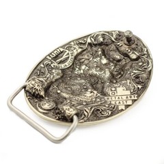Taurus german silver belt buckle, Taurus Bull Horoscope Astrological Zodiac Sign