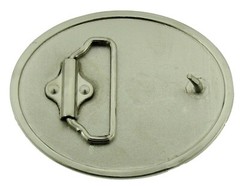 Trucker Mud Girl Flap Belt Buckle Sexy Lady Pin up Belt Buckle Black Silver Star
