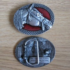 Horse western belt buckle (choice designs)