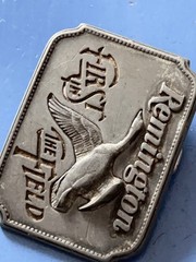 Remington Since 1816 – « Canada Goose » Belt Buckle by Sid Bell Pewter Circa 1980