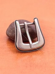 Classic Antique Silver Western Rope Side Belt Buckle Set Fits 25mm Belt Strap