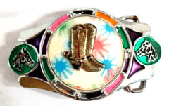 VTG 1970&rsquo;s Imperial Hebillas Belt Buckle Mexico Western Rodeo Boots Horses