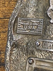 VTG Vietnam Veteran And Proud Of It Belt Buckle Enamel Great American Buckle Co