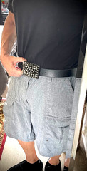Studded Belt Buckle Archive 2007-09 Industrial Leather Back OOAK Darren Mcneese