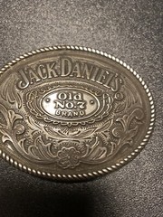 Vintage Western Style Jack Daniels Belt Buckle / Old #7 Brand Hipster