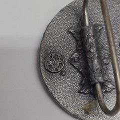 Siskiyou Buckle Co Vintage 1982 Eagle Mountain Pewter Belt Buckle Silver Western