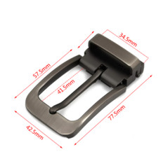 RSINC 1pcs 35mm Metal Men Belt Buckle Clip Reversible Bottom Fit ​​for 42-46 | D