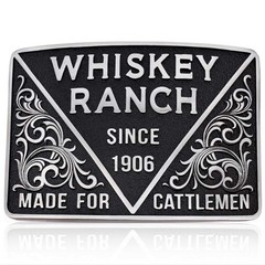 Montana Silversmiths Officially Licensed Whiskey Bent Western Belt Buckle