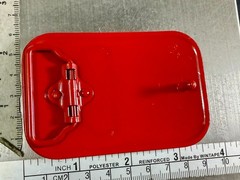 Iconic Pixelated Alien Space Invaders Arcade Game Red Black Enamel Belt Buckle