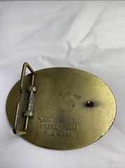 NRA Gunowner And Proud Of It! Belt Buckle Norman Foundry Dallas Made in USA.