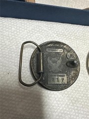 Vintage Mayan Sundial Belt Buckle Lot of Two Buckles