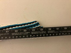 New Nylon braided Men Women Belt White Black Blue 48in Handmade No Buckle