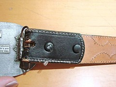 Nocona Leather Belt and 3D Flying Eagle Siskiyou Buckle Size 40 Vintage 1982 USA