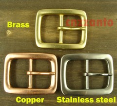 Solid Copper Belt Buckle Vintage Classical Tongue Pin Hippie for 38mm belt Z238