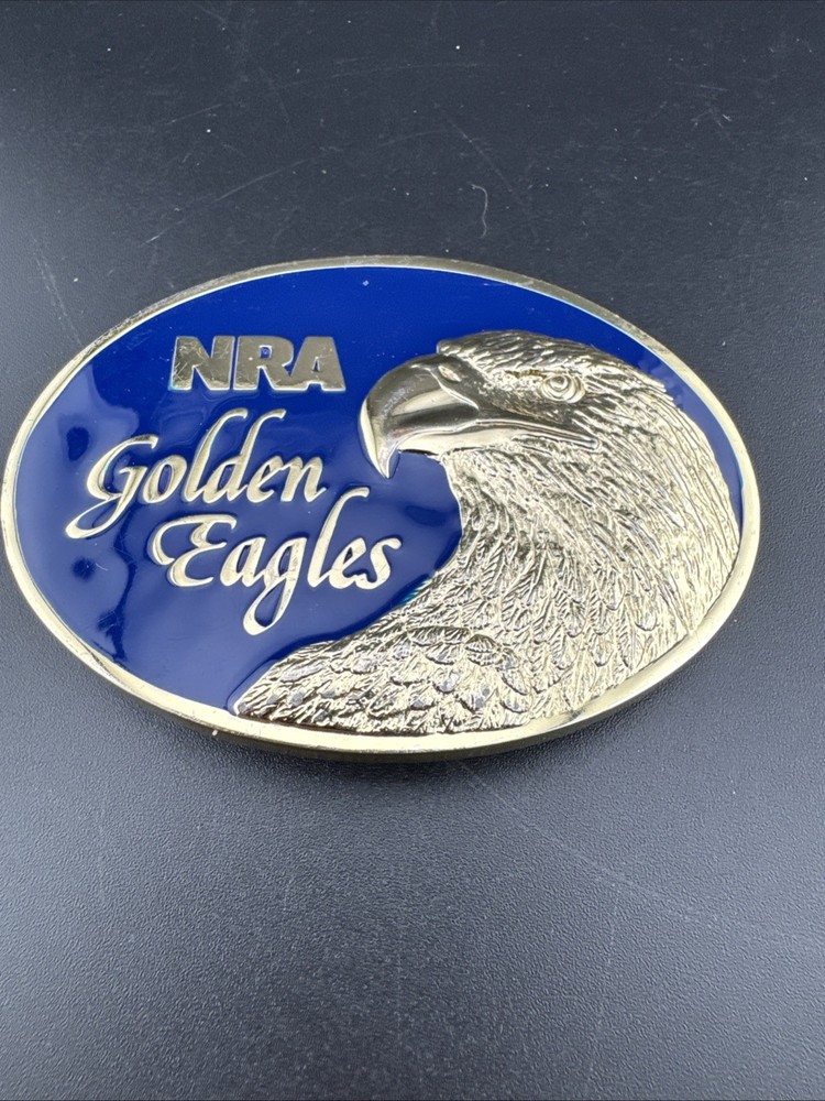 1980&rsquo;s Vintage NRA Golden Eagles Belt Buckle with Original Box