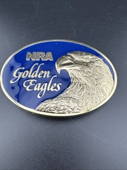 1980&rsquo;s Vintage NRA Golden Eagles Belt Buckle with Original Box