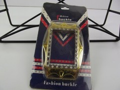 New Belt Buckle Fashion ROCAWEAR RW Light Up Gold Tone Chrome Rhinestones