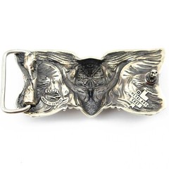 Valkyrie german silver belt buckle, Scandinavian Nordic Celtic Viking buckle