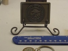 GREAT STATE SEAL OF THE STATE OF TENNESSEE Belt Buckle with KEYCHAIN & case