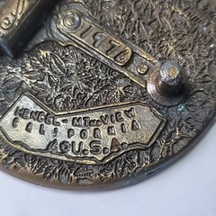 Standing Liberty Quarter Coin Belt Buckle Vtg 1976 Henchel-Mt.View California