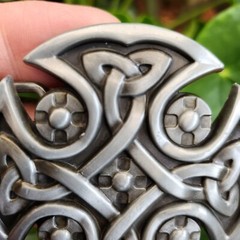Celtic Knot Belt Buckle Shield Cross For 40mm Belt Pagan Norse Viking Gift Uk