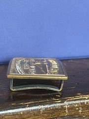 1962-1963 Bowling Belt Buckle Used League Award Vintage