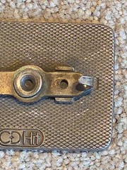 Vintage 1990&rsquo;s Belt Buckle Pavemark Corporation Quality Improvement Award CD Hit