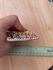 Western Buckle Gold Silver Red Black Red Horse Cowboy Buckle 2 » Hebilla Vaquero